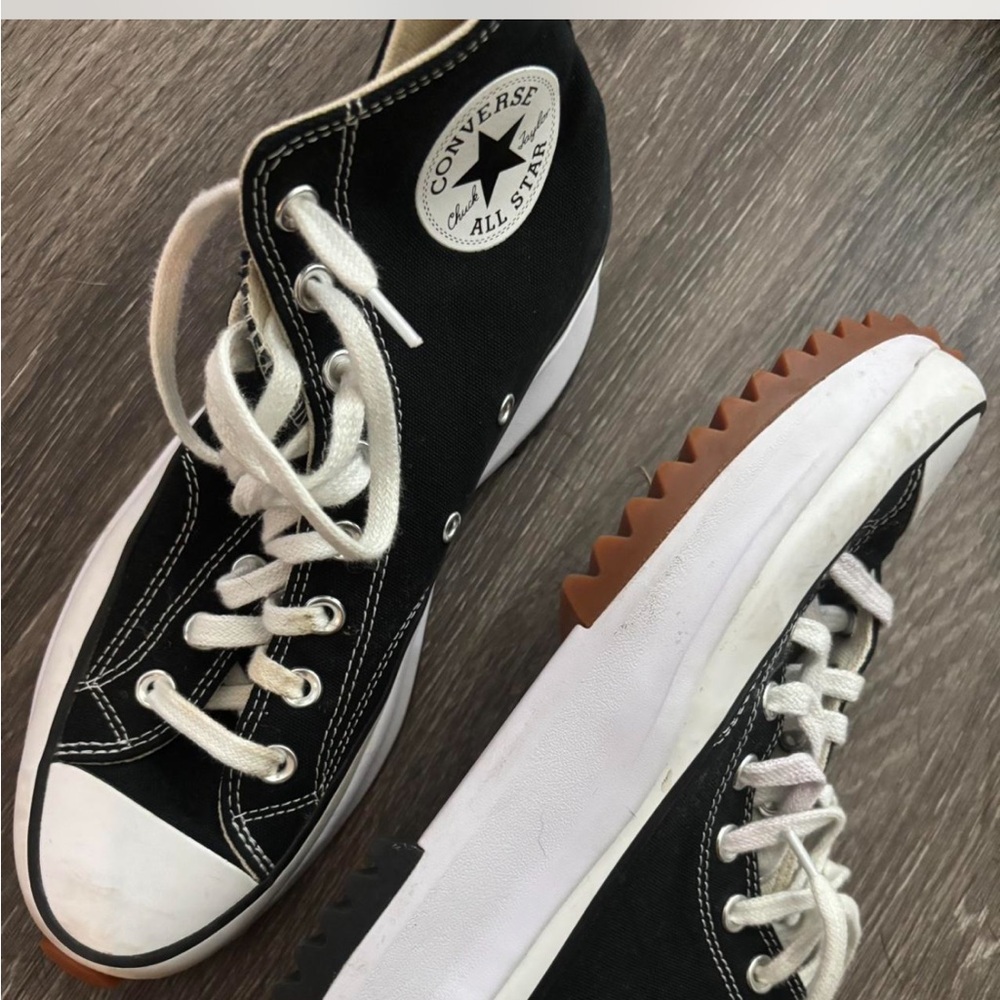 Converse Black and White High-Top Sneakers